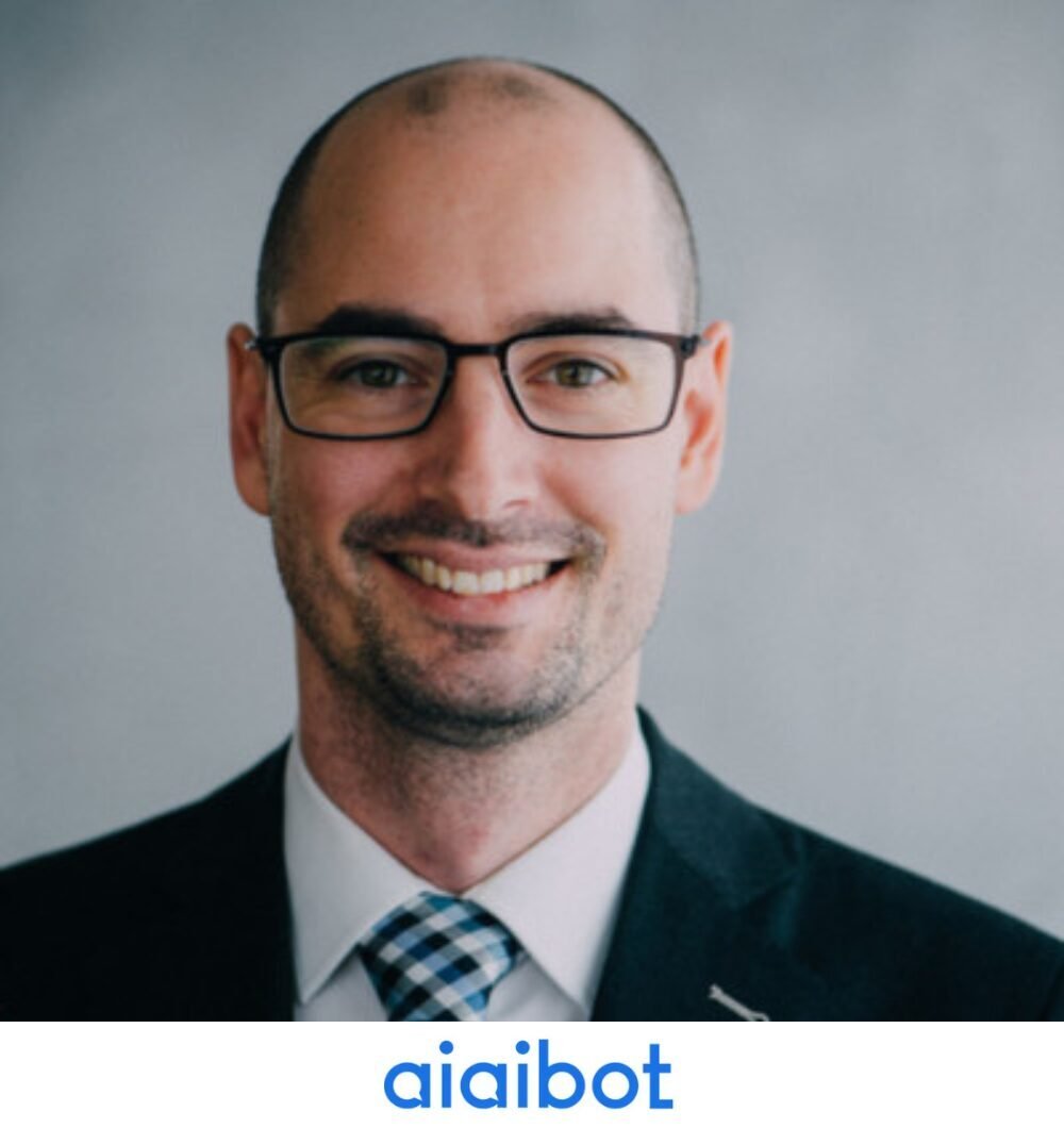 A speaker from AiAibot at CACES
