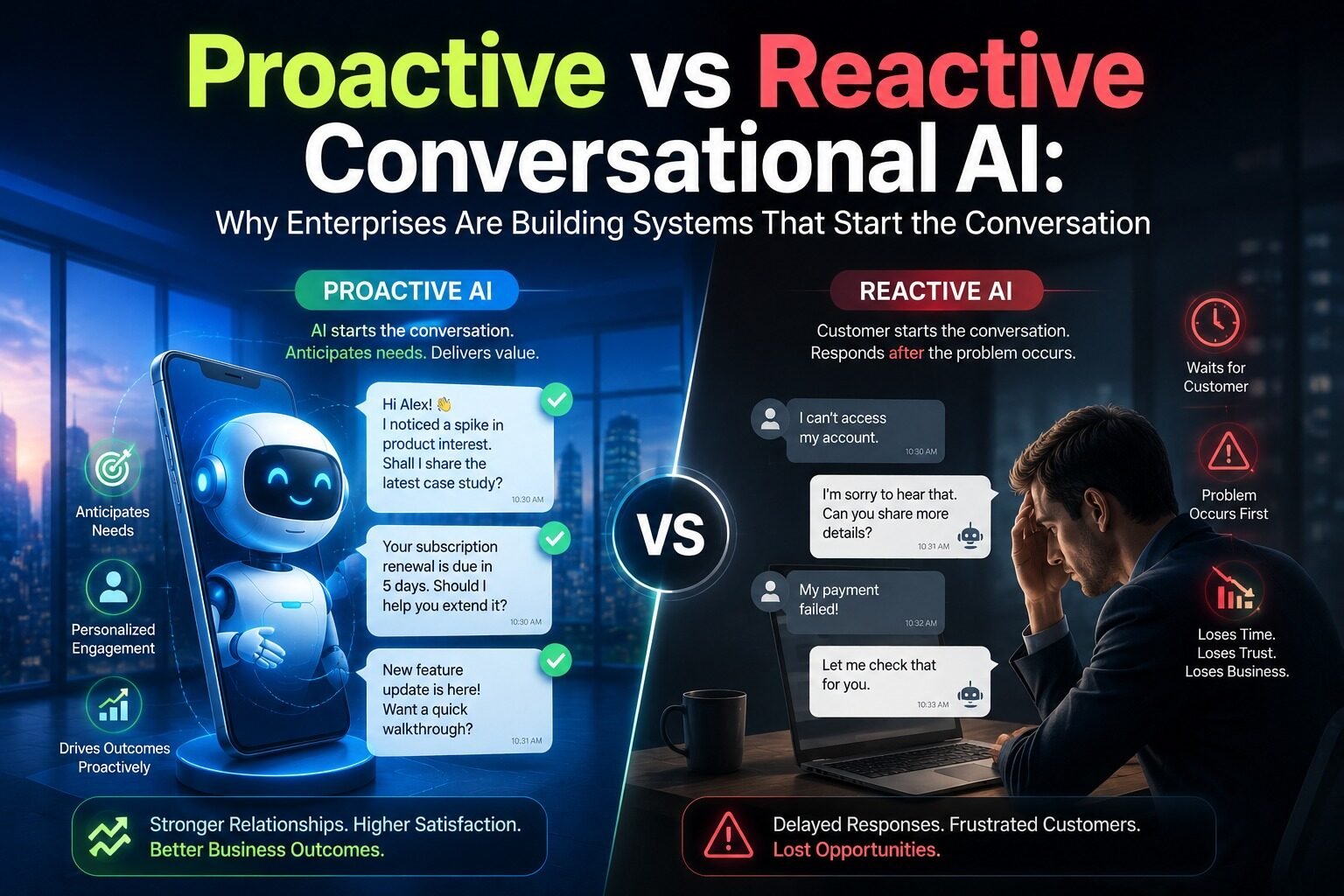 Proactive vs Reactive Conversational AI